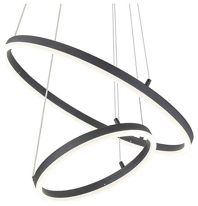 Подвесной светильник Escada Vo1d 10254/2LED Black APP цвет плафона/подвески Белый, Черный, цвет арматуры Черный