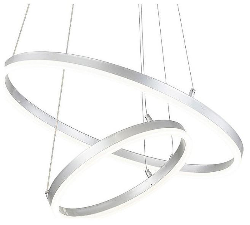 Подвесной светильник Escada Void 10254/2LED Silver APP цвет плафона/подвески Белый, Серебро, цвет арматуры Серебро