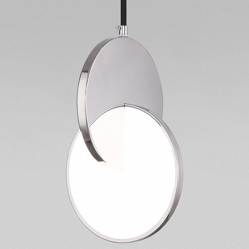 Подвесной светильник Eurosvet Lang 50225/1 LED хром цвет плафона/подвески Белый, Хром, цвет арматуры Хром