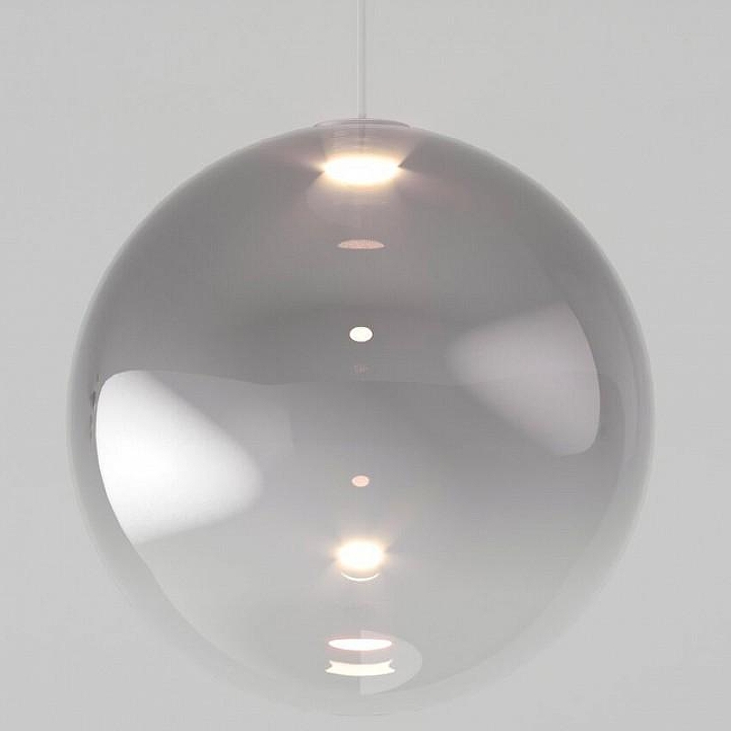Подвесной светильник Eurosvet Wonder 50231/1 LED дымчатый цвет плафона/подвески Светло-серый, цвет арматуры Хром