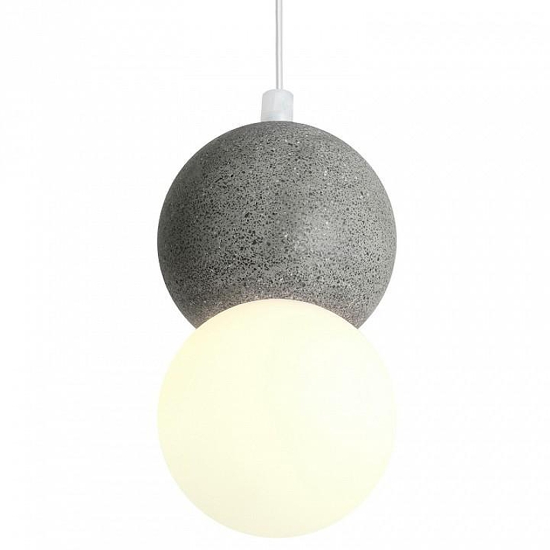 Подвесной светильник Freya Concrete FR5484PL-01W1 цвет плафона/подвески Белый, Серый, цвет арматуры Белый