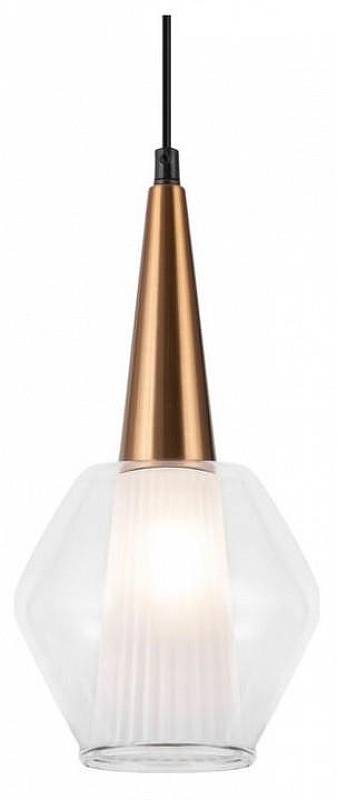 Подвесной светильник Freya Copita FR5133PL-01W цвет плафона/подвески Белый, Прозрачный, цвет арматуры Золото