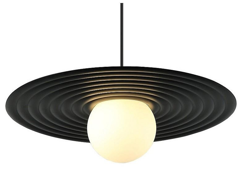 Подвесной светильник Freya Jovian FR5390PL-01B цвет плафона/подвески Белый, Черный, цвет арматуры Черный