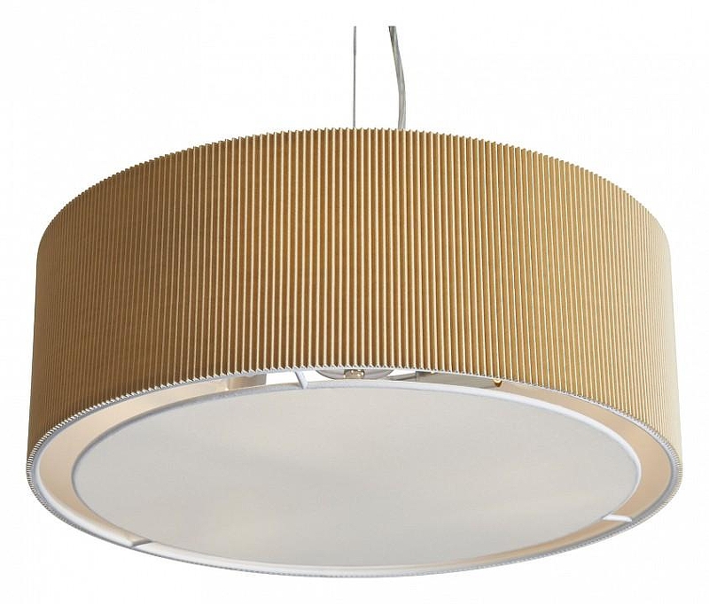 Подвесной светильник Freya Pleating FR5434PL-03BG цвет плафона/подвески Бежевый, цвет арматуры Хром