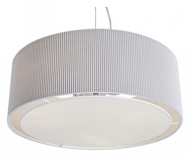 Подвесной светильник Freya Pleating FR5434PL-03GR1 цвет плафона/подвески Белый, Серый, цвет арматуры Хром