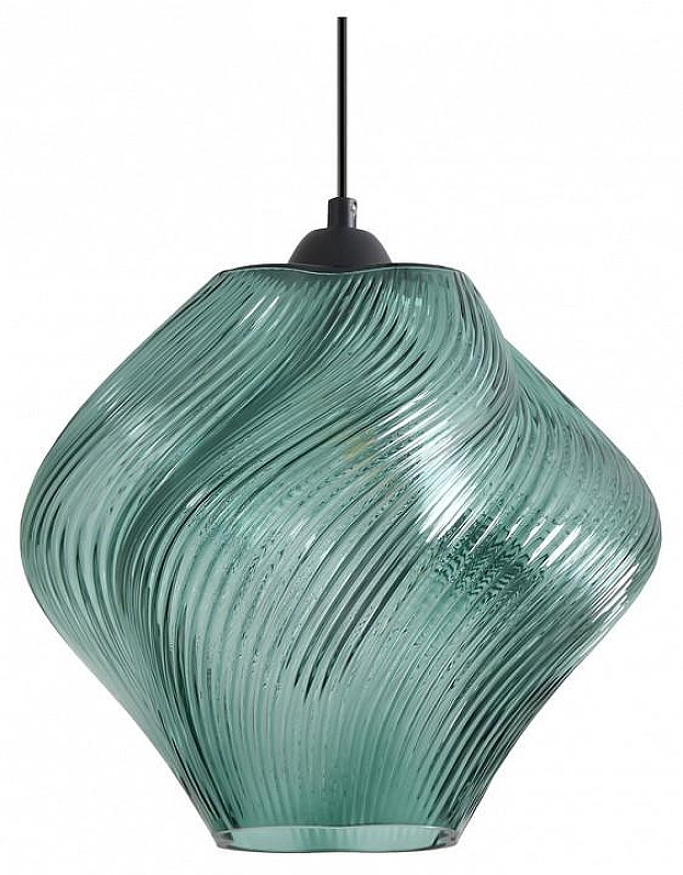 Подвесной светильник Freya Shiny FR5548PL-01DBL цвет плафона/подвески Зеленый, цвет арматуры Черный