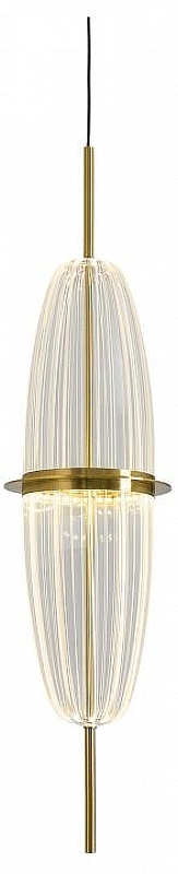 Подвесной светильник Freya Whisper FR6184PL-L8BS цвет плафона/подвески Прозрачный, цвет арматуры Латунь
