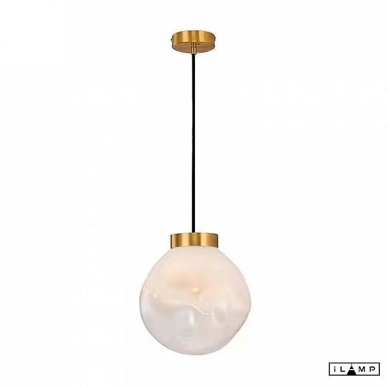 Подвесной светильник iLamp Pear 8648P/L GL-WH цвет плафона/подвески Белый, цвет арматуры Золото