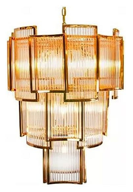 Подвесной светильник iLamp Tribeca MD0276-11C цвет плафона/подвески Янтарный, цвет арматуры Золото