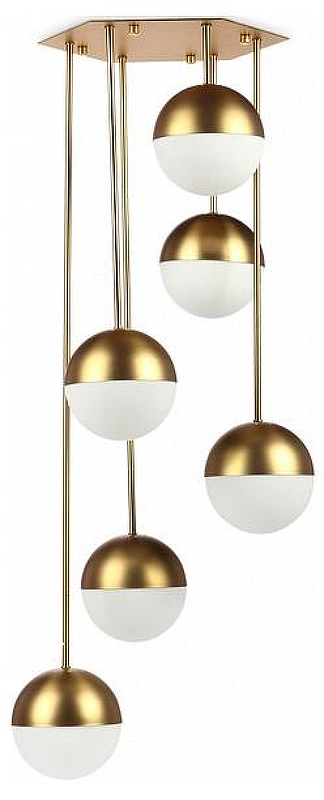 Подвесной светильник Imperiumloft 1tal1an Globe Cedar Moss 40.1669 цвет плафона/подвески Белый, Латунь, цвет арматуры Латунь