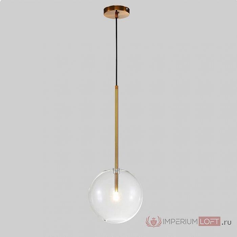 Подвесной светильник Imperiumloft Arto 1 ARTO01 цвет плафона/подвески Прозрачный, цвет арматуры Бронза