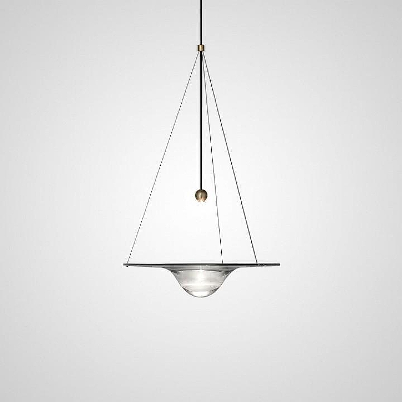 Подвесной светильник Imperiumloft CLEPSYDRA CLEPSYDRA01 цвет плафона/подвески Прозрачный, цвет арматуры Латунь