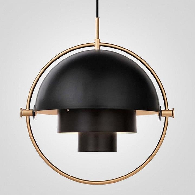 Подвесной светильник Imperiumloft Lou1s We1sdorff Gub1 Mult1-L1te 40.2312 цвет плафона/подвески Черный, цвет арматуры Латунь