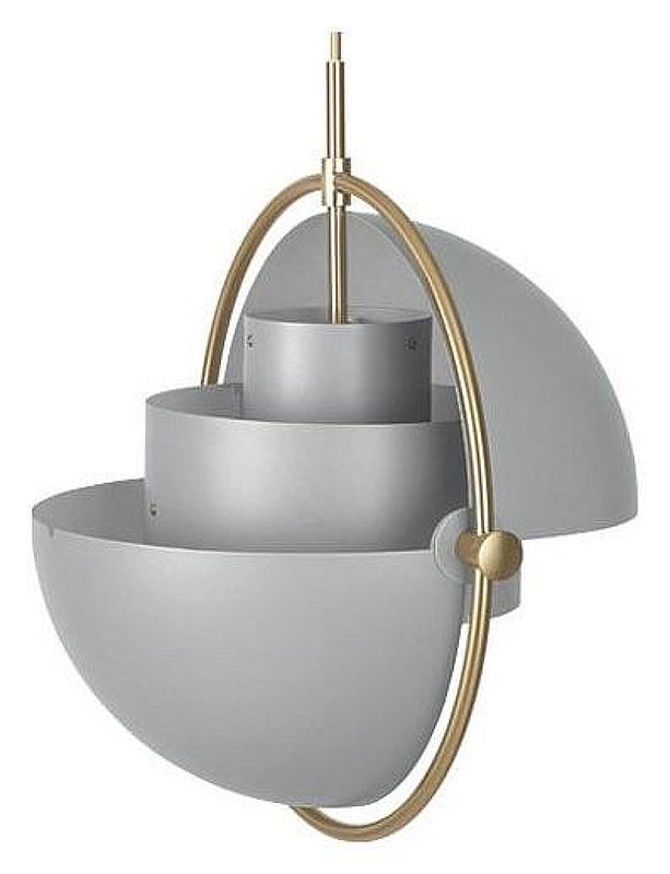 Подвесной светильник Imperiumloft Lou1s We1sdorff Mult1-L1te Pendant 40.2317 цвет плафона/подвески Серый, цвет арматуры Латунь