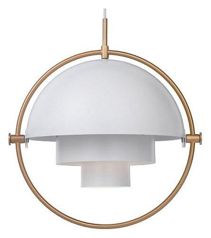 Подвесной светильник Imperiumloft Lou1s We1sdorff Mult1-L1te Pendant 40.2313 цвет плафона/подвески Белый, цвет арматуры Латунь