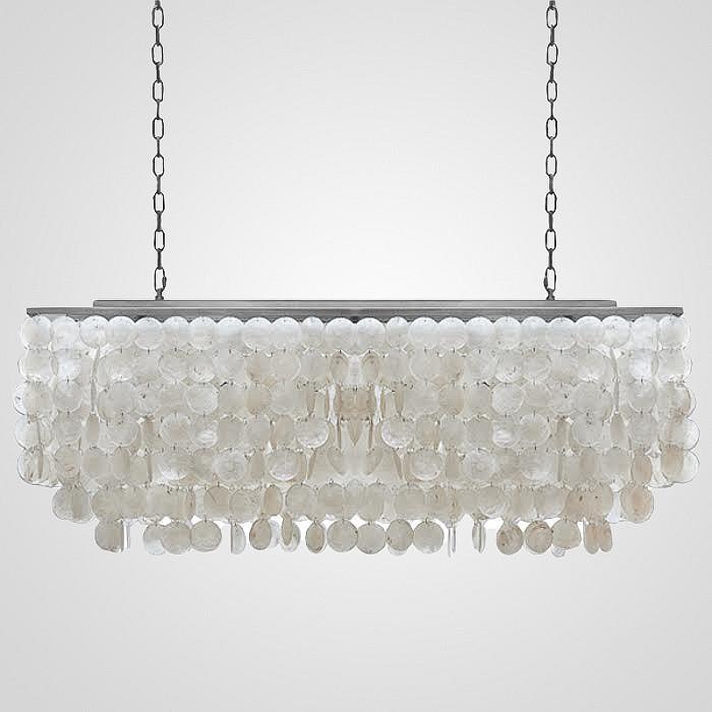 Подвесной светильник Imperiumloft Rectangle Shell Chandel1er 2 Cascades 40.1836 цвет плафона/подвески Белый, цвет арматуры Хром