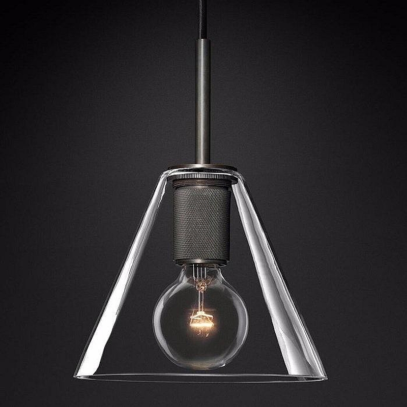 Подвесной светильник Imperiumloft Rh Ut1l1ta1re Funnel Pendant 40.2337 цвет плафона/подвески Прозрачный, цвет арматуры Бронза