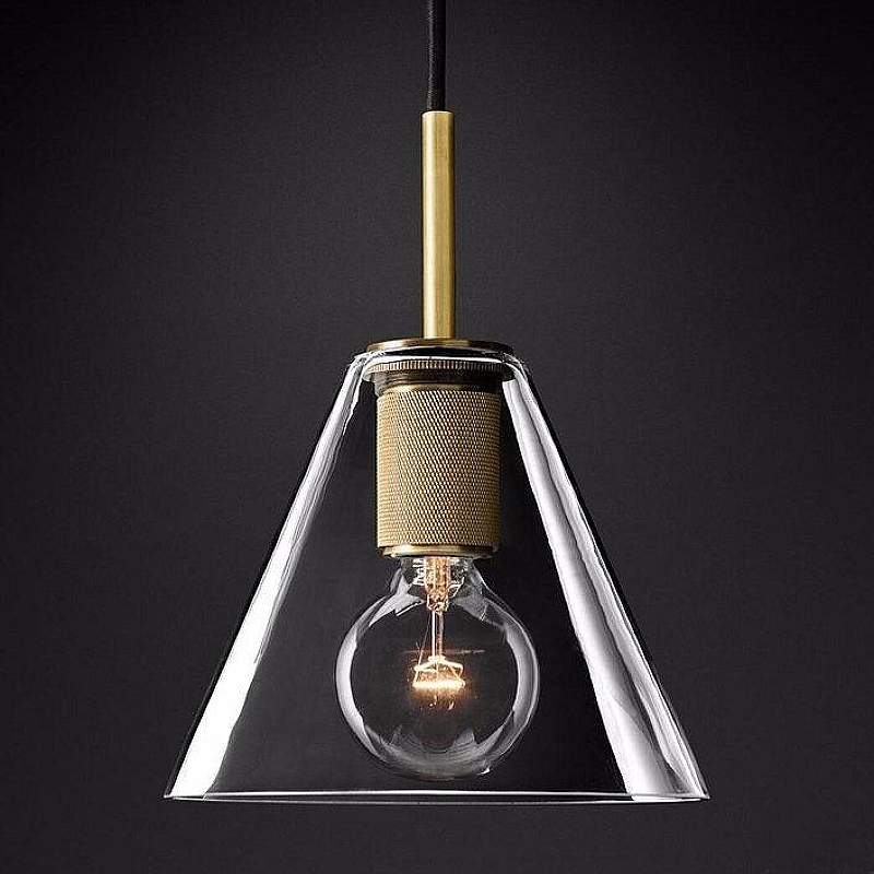 Подвесной светильник Imperiumloft Rh Ut1l1ta1re Funnel Pendant 40.2336 цвет плафона/подвески Прозрачный, цвет арматуры Латунь