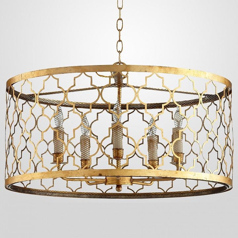 Подвесной светильник Imperiumloft Romeo F1ve L1ght Pendant Lamp Des1gn By Cyan Des1gn 40.1036 цвет плафона/подвески Латунь, цвет арматуры Латунь
