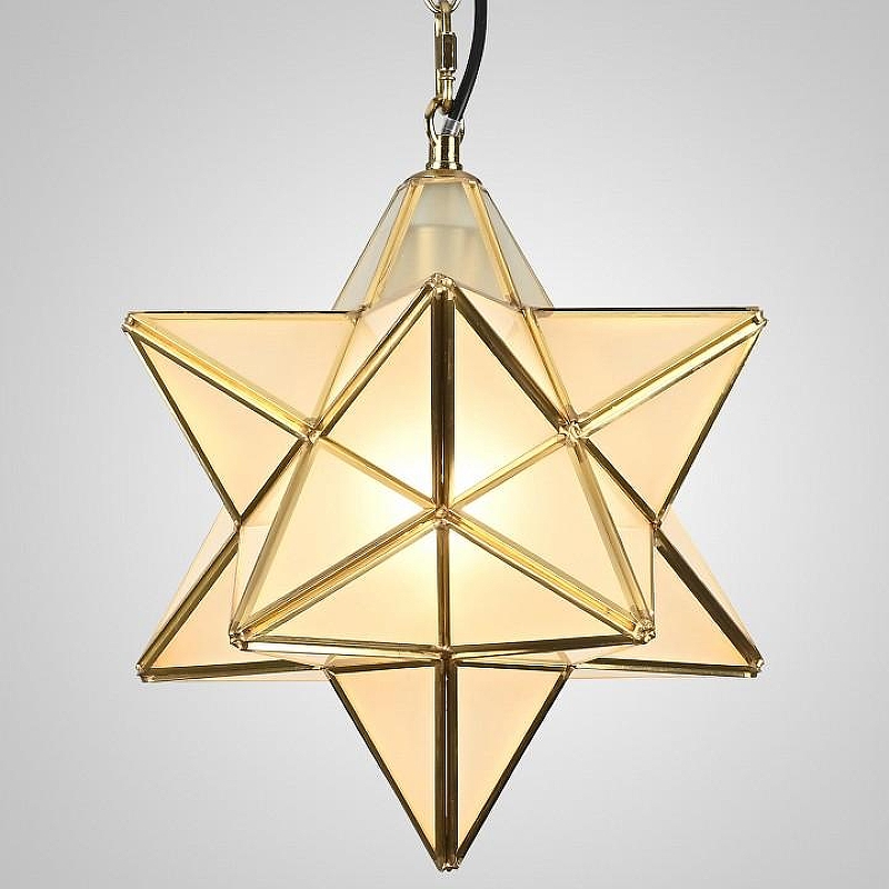 Подвесной светильник Imperiumloft Star Frosted Glass 40,1574 цвет плафона/подвески Золото, Прозрачный, цвет арматуры Золото