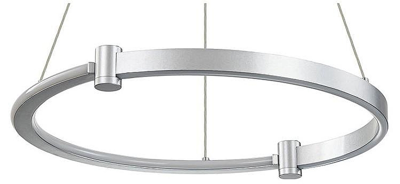 Подвесной светильник Indigo Circolato 14015/1P Silver цвет плафона/подвески Белый, Серебро, цвет арматуры Серебро