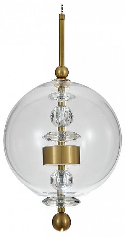 Подвесной светильник Indigo Illusione 11055/1P Clear цвет плафона/подвески Прозрачный, цвет арматуры Бронза
