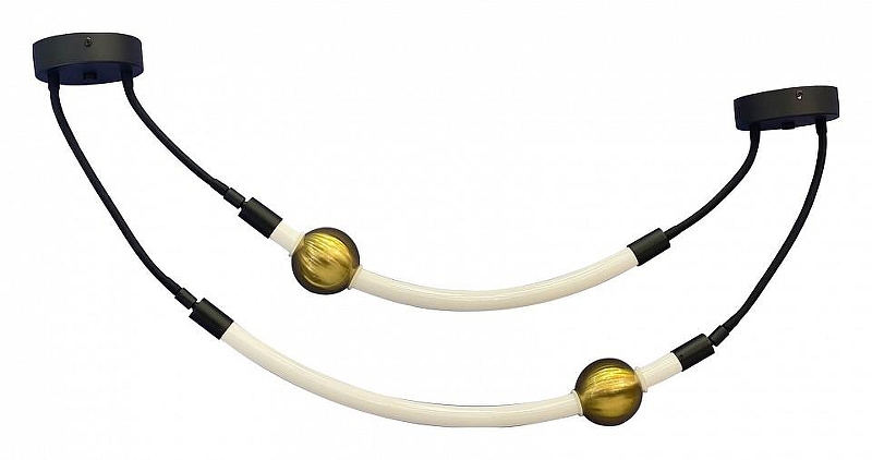 Подвесной светильник Kink Light Эльби 08032-100,19 цвет плафона/подвески Белый, Бронза, цвет арматуры Черный