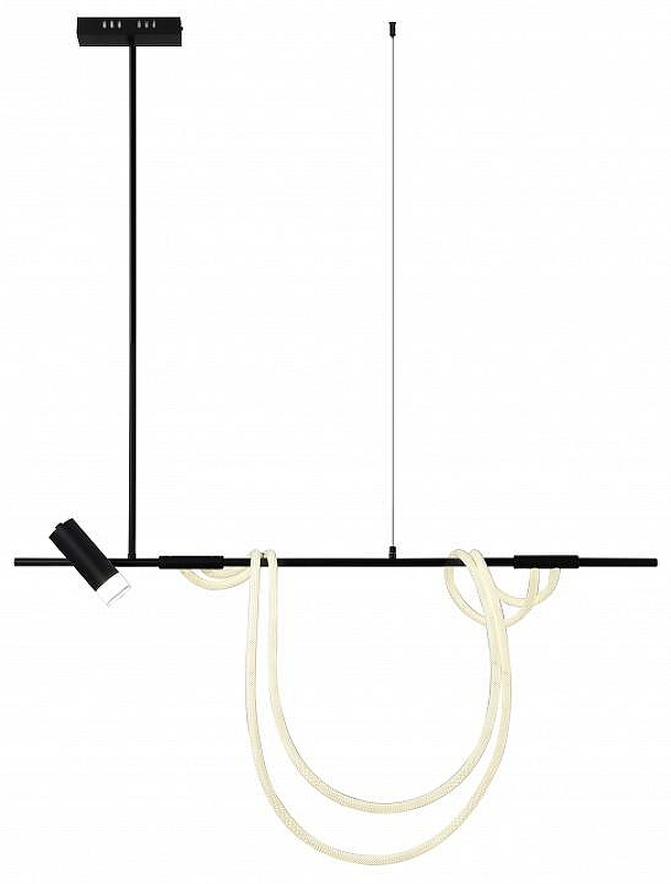 Подвесной светильник Kink Light Кайли 08039K-120A,19 цвет плафона/подвески Белый, Черный, цвет арматуры Черный