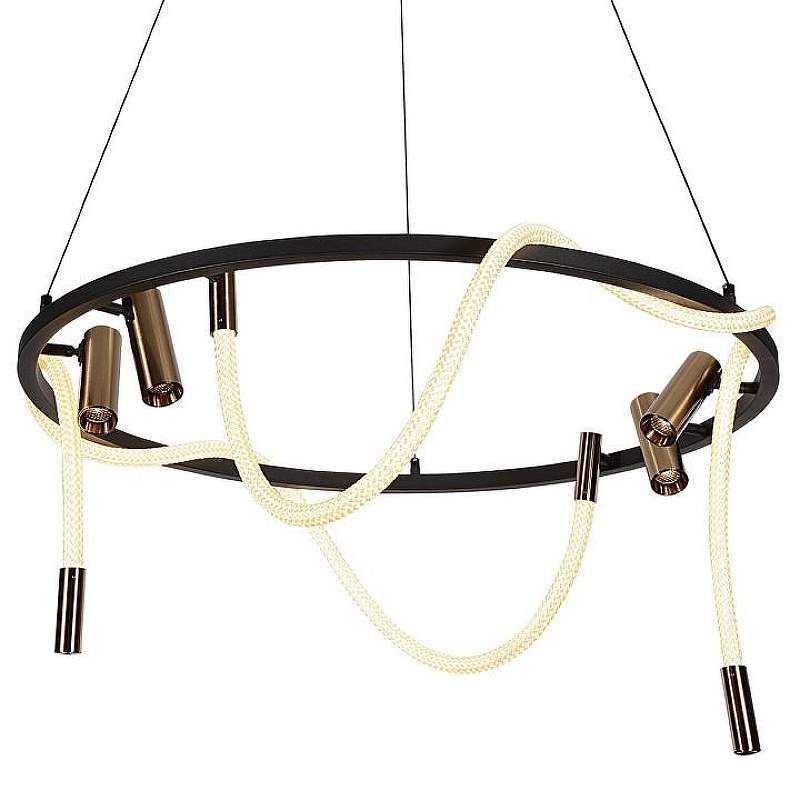 Подвесной светильник Kink Light Кайли 08039K-80A,19(20) цвет плафона/подвески Бронза, цвет арматуры Черный