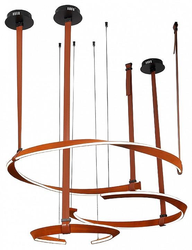 Подвесной светильник Kink Light Маджена 07656-3A,04(3000K) цвет плафона/подвески Белый, Коричневый, цвет арматуры Коричневый