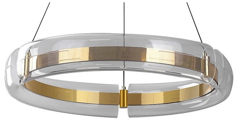 Подвесной светильник Kink Light Риколь 08001-70,33 цвет плафона/подвески Прозрачный, цвет арматуры Золото