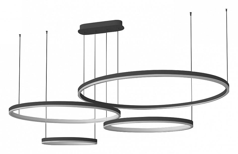 Подвесной светильник Kink Light Тор 08204,19PA(4000K) цвет плафона/подвески Белый, Черный, цвет арматуры Черный