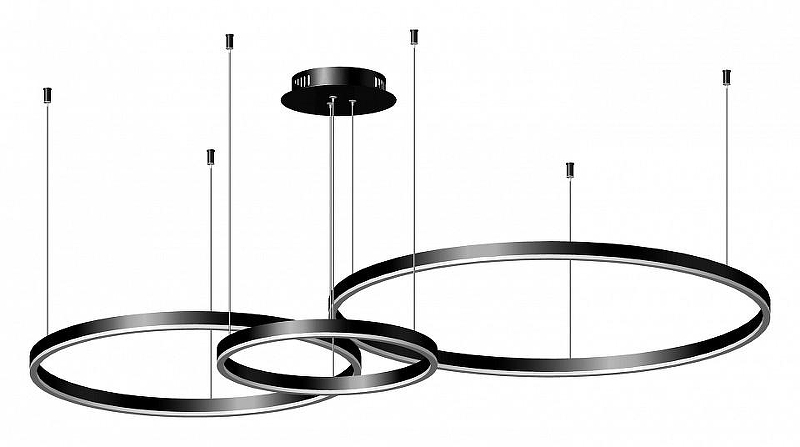Подвесной светильник Kink Light Тор 08223,19PA(4000К) цвет плафона/подвески Белый, Черный, цвет арматуры Черный