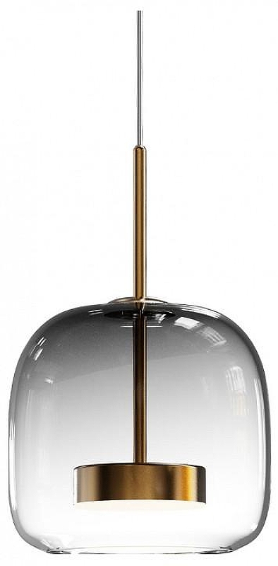 Подвесной светильник Lightstar Cupola 804008 цвет плафона/подвески Светло-серый, цвет арматуры Золото
