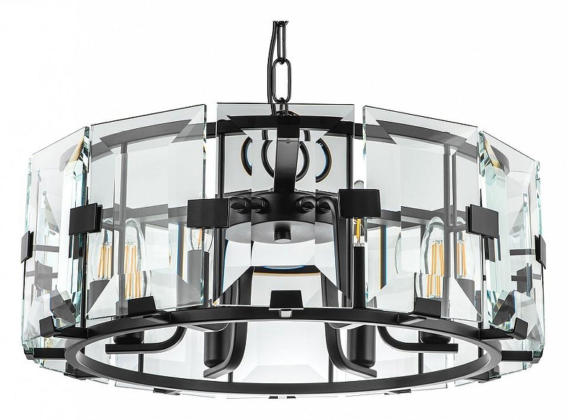 Подвесной светильник Lightstar Novara 713267 цвет плафона/подвески Прозрачный, цвет арматуры Черный