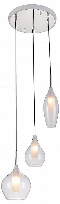 Подвесной светильник Lightstar Pentola 803051 цвет плафона/подвески Белый, Прозрачный, цвет арматуры Хром
