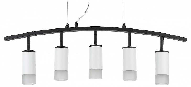 Подвесной светильник Lightstar Rullo LR7353651 цвет плафона/подвески Белый, цвет арматуры Черный
