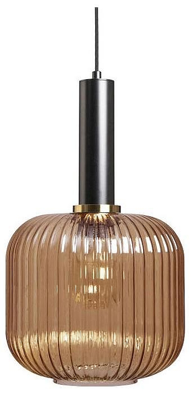 Подвесной светильник Loft it 1r1s 1 2071-B+BL цвет плафона/подвески Оранжевый, цвет арматуры Латунь, Черный