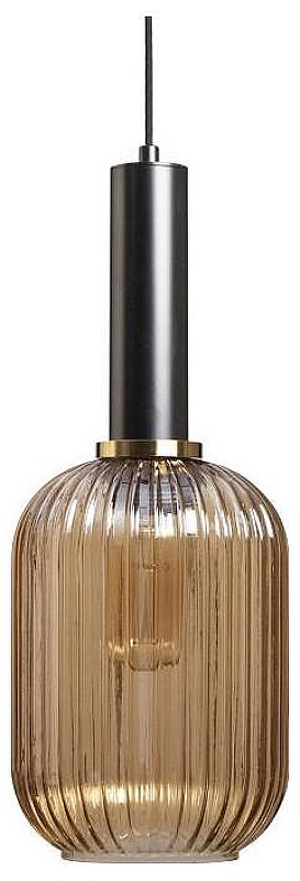 Подвесной светильник Loft it 1r1s 1 2071-A+BL цвет плафона/подвески Оранжевый, цвет арматуры Латунь, Черный