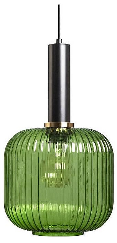 Подвесной светильник Loft it 1r1s 2 2072-B+BL цвет плафона/подвески Зеленый, цвет арматуры Латунь, Черный