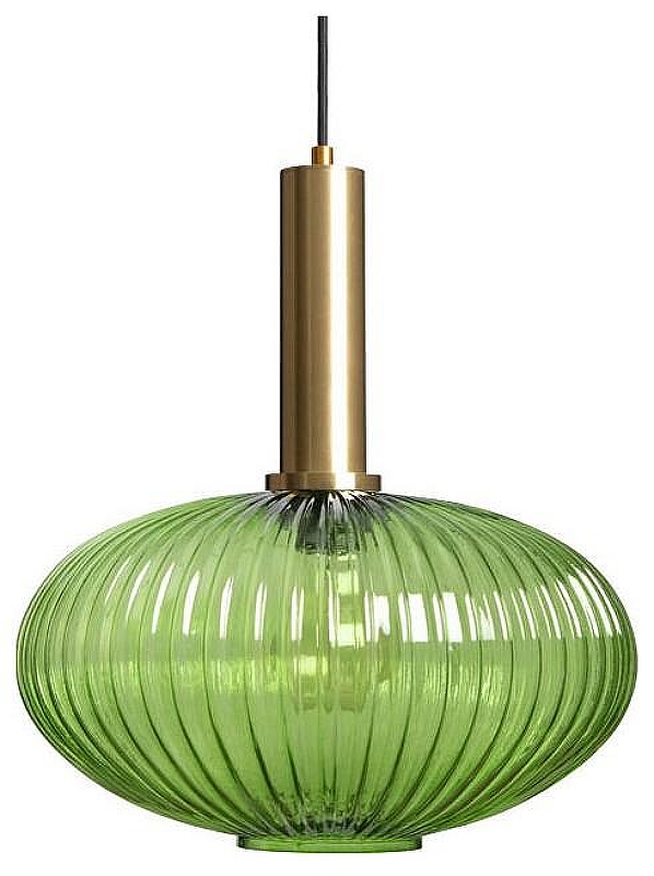 Подвесной светильник Loft it 1r1s 2 2072-C+BR цвет плафона/подвески Зеленый, цвет арматуры Латунь
