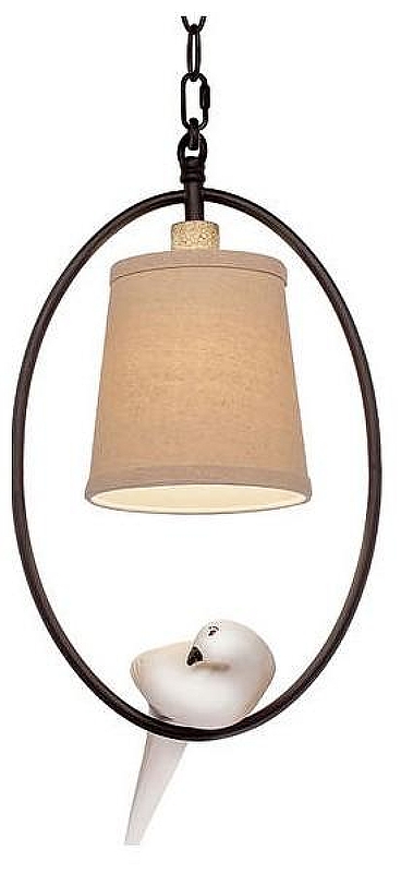 Подвесной светильник Loft it B1rds LOFT1029A-1 цвет плафона/подвески Бежевый, Белый, цвет арматуры Бежевый, Коричневый