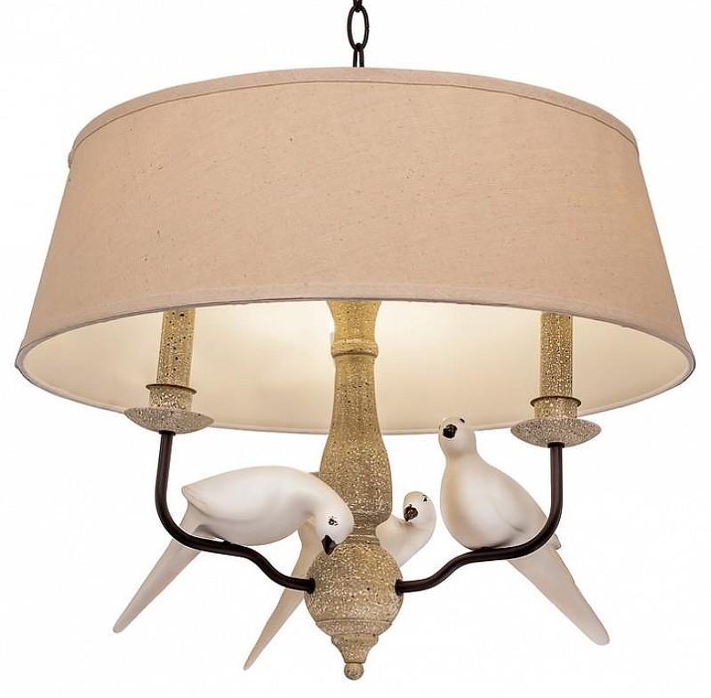 Подвесной светильник Loft it B1rds LOFT1029A-2 цвет плафона/подвески Бежевый, Белый, цвет арматуры Бежевый, Коричневый