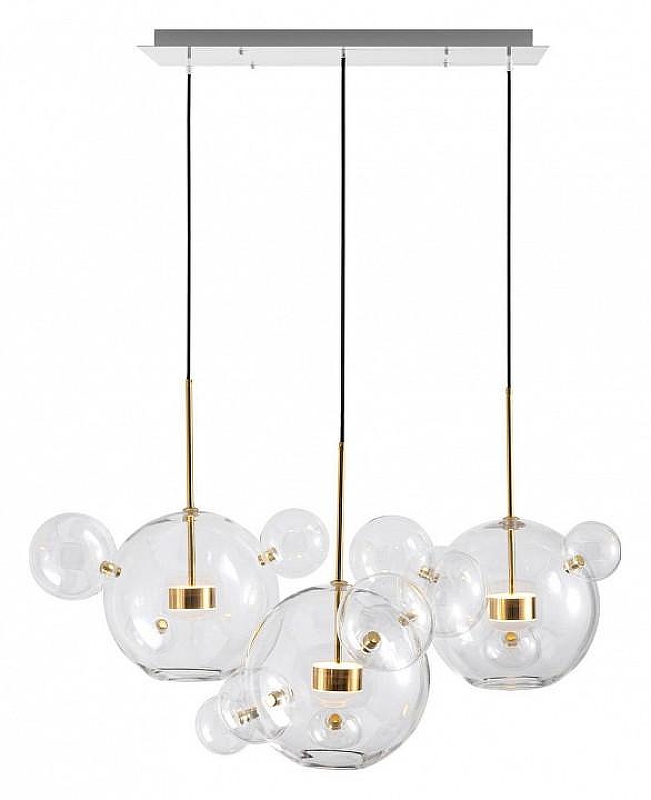 Подвесной светильник Loft it Bolle 2027-S3 цвет плафона/подвески Прозрачный, цвет арматуры Белый, Золото