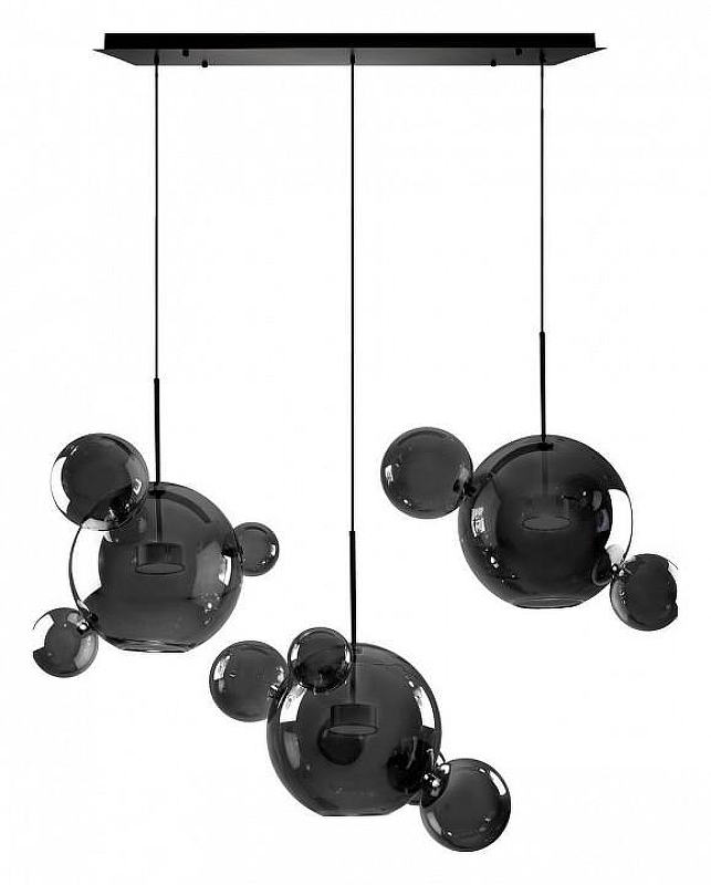 Подвесной светильник Loft it Bolle 2029-S3 цвет плафона/подвески Светло-серый, цвет арматуры Черный