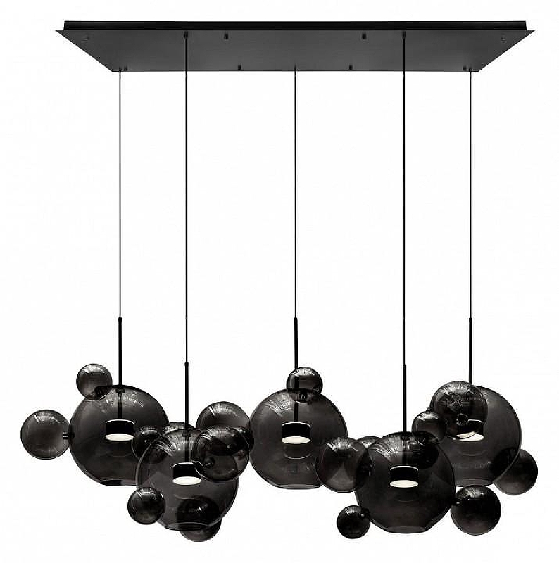 Подвесной светильник Loft it Bolle 2029-S5 цвет плафона/подвески Светло-серый, цвет арматуры Черный