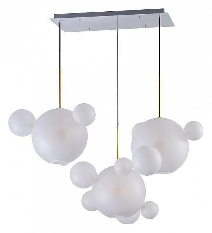 Подвесной светильник Loft it Bolle 2030-S3 цвет плафона/подвески Белый, цвет арматуры Белый, Золото