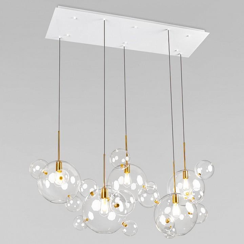 Подвесной светильник Loft it Bolle 2034-S5 цвет плафона/подвески Прозрачный, цвет арматуры Золото
