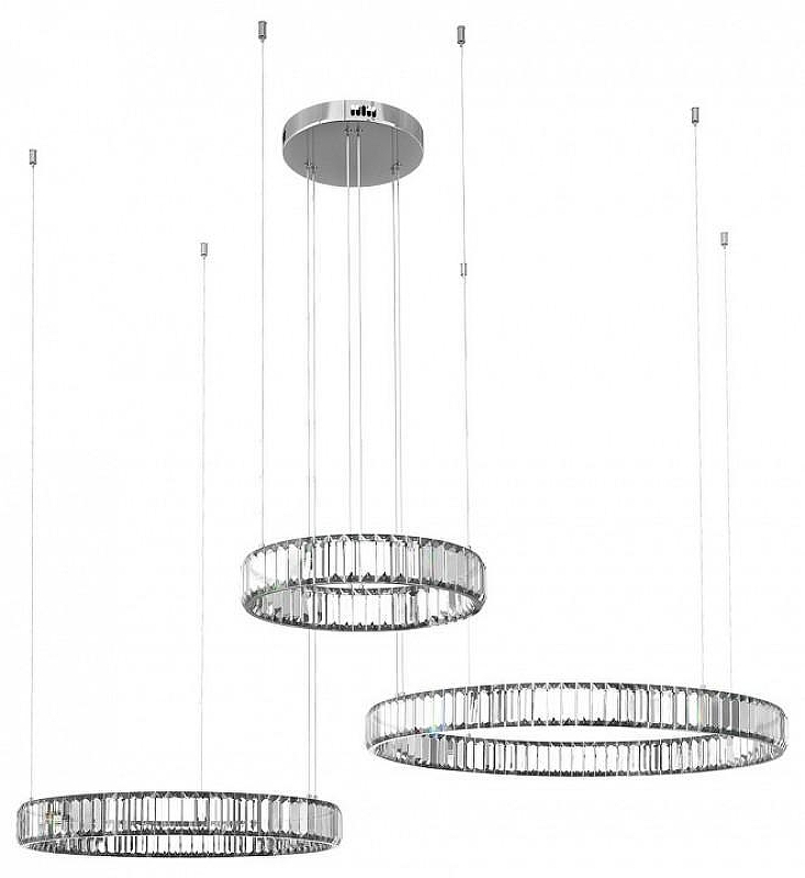 Подвесной светильник Loft it Crystal R1ng 10135/3 Chrome цвет плафона/подвески Прозрачный, цвет арматуры Хром