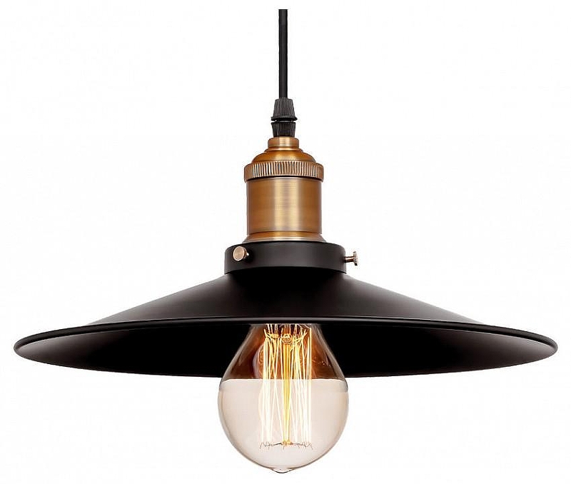 Подвесной светильник Loft it Factory Filament LOFT1102 цвет плафона/подвески Черный, цвет арматуры Бронза, Черный